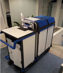 Reinigungswagen Equipe Sodexo blau/grau gem. sep. Aufstell.