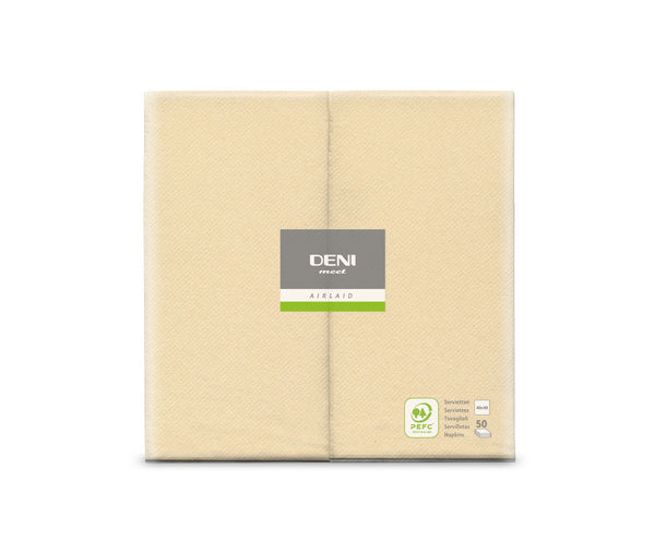 Servietten Airlaid Deni meet, champagner 40x40 cm, 1/8 Falz