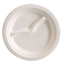 Teller aus Bagasse, rund, 2-teilig weiss Ø229x20mm