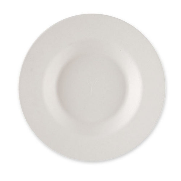 Suppenteller Bagasse weiss Ø230x40mm