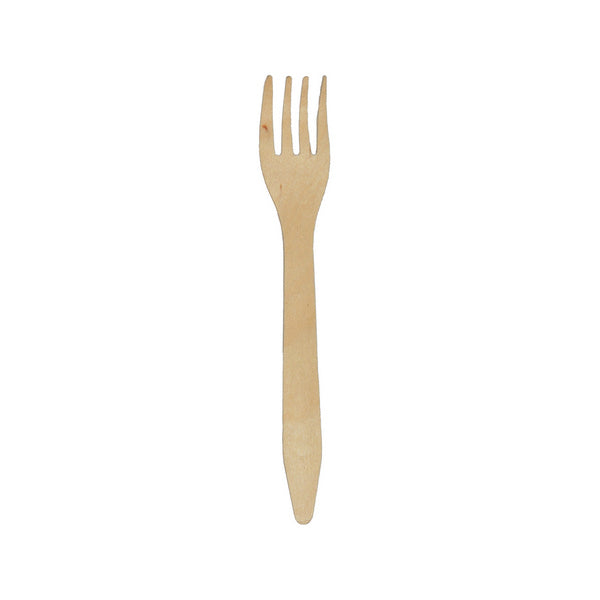 Gabel Holz FSC® 100% birch wood braun, gewachst 16.5cm