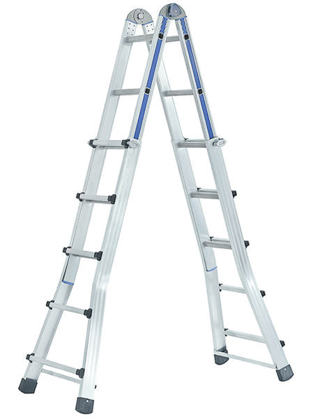 Teleskopleiter 5x4 Stufen EN 131-1+4 159 x 265 cm