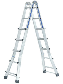 Teleskopleiter 5x4 Stufen EN 131-1+4 159 x 265 cm