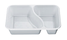 Menuschale 430/685ml 2-teilig, S-Form CPET, weiss, 227x178x43mm