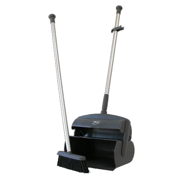 Kehrschaufel Set schwarz/grau 105 x 33 x 15 cm