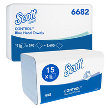 Handtücher Scott Control, 1-lagig blau, Interfold Airflex 20x31,5