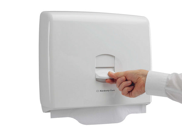 Aquarius Spender für Toilettensitz- Auflagen, weiss, H33.2xB44xT7