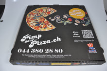 Pizzakarton London "SAM'S", Kraft, 33 x 33 x 4cm