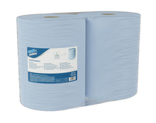 Putztuchrollen Maxi Clean&Clever, 2-lag. blau, Zellstoff 38x36cm,
