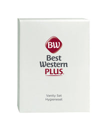 Vanity-Set BEST WESTERN "PLUS" Kartonage weiss, je 3 Wattestäbche