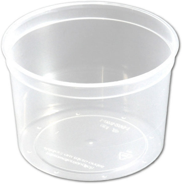 Traiteurbecher ohne Deckel 250ml PP, transparent, Ø 93x62mm,