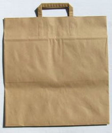 Papiertragetaschen Take-away braun Kraft 110g/m2 36 x 31 x 36 cm