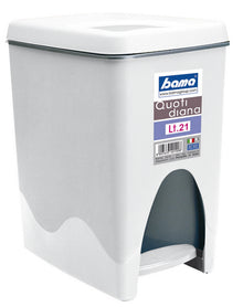 Treteimer mit Inneneimer weiss 21 Liter