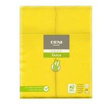 Besteck-Servietten Airlaid Deni meet Tasca, gelb 40x32 cm, 1/8 Fa