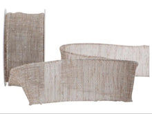 Dekorband Naturelook mit Draht schlamm (074) 50 mm x 8 m