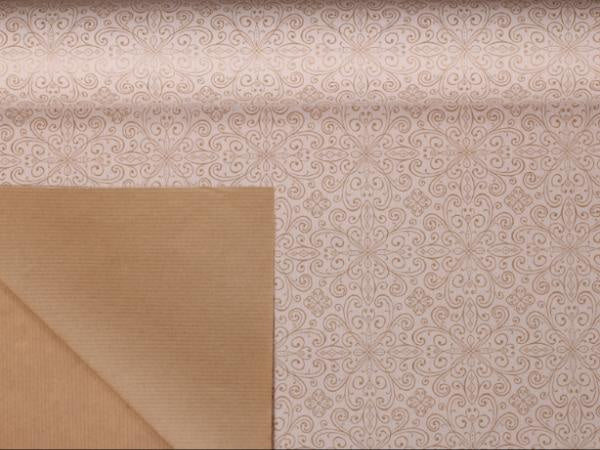 Geschenkpapier Baroque LINEA braun 70 x 100 cm
