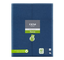 Besteck-Servietten Airlaid Deni meet Tasca, blau 40x32 cm, 1/8 Fa