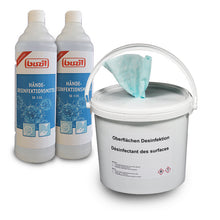 Flächendesinfektion- Set, 1x Eimer 5,7l, 1x Tork Spezialtuch 16.5