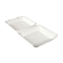 Menubox quadratisch aus Bagasse weiss
