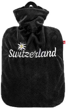 Emosan Wärmeflasche Edelweiss schwarz 1.8 l