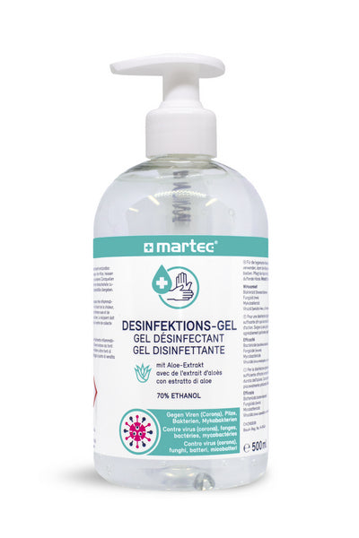 Händedesinfektion Gel Aloe-Extrakt 500 ml