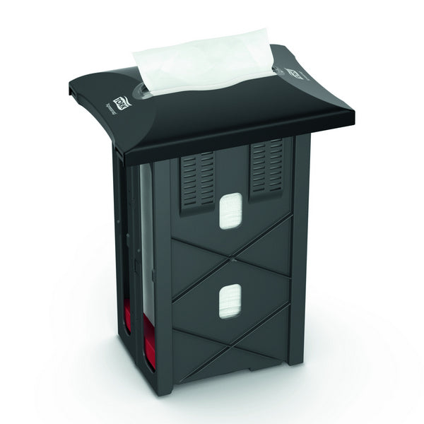Einbauspender Tork Xpressnap N4 schwarz, Kunststoff 343x251x178mm