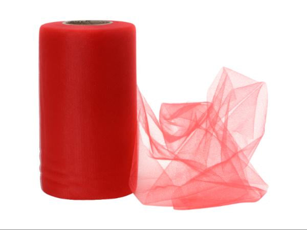 Soft-Tüll rot (077) 150 mm x 45 m