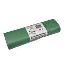 Compobag 140l ohne Verschlussband grün, 0.022mm 570/330x1300mm