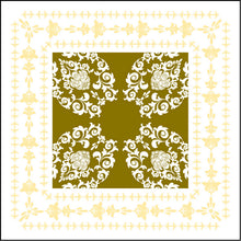 Deckchen Pascal gold/creme, Tissue 90x90 mm, 9-lagig