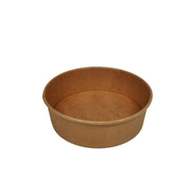 Salatschale aus Karton 500 ml braun Ø148mm x 46 mm