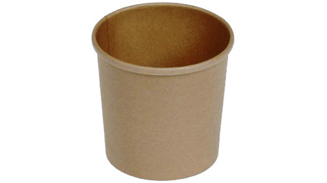 Suppenbecher 360ml Karton/PLA braun Ø90x73x86mm