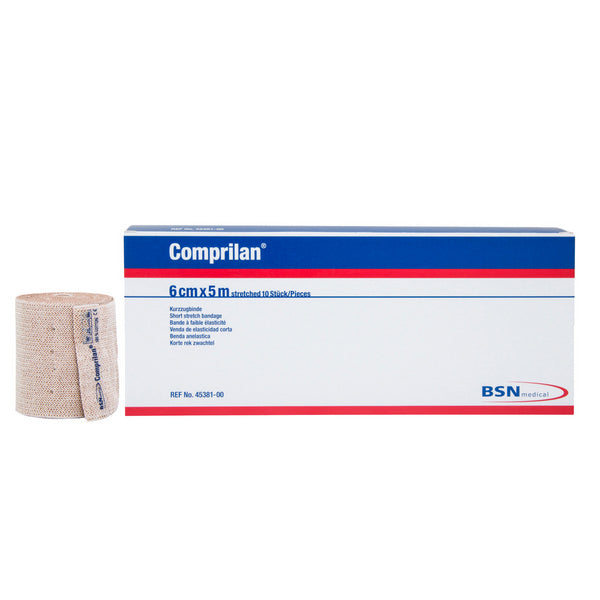 COMPRILAN Kurzzugbinde hautfarben 6 cm x 5 m