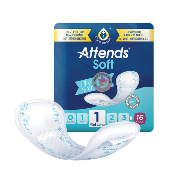 ATTENDS Soft 1 Mini Long dünne Hygieneeinlagen