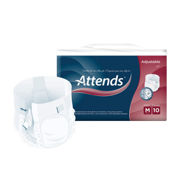 ATTENDS Adjustable 10 M Inkontinenzhose , weiss