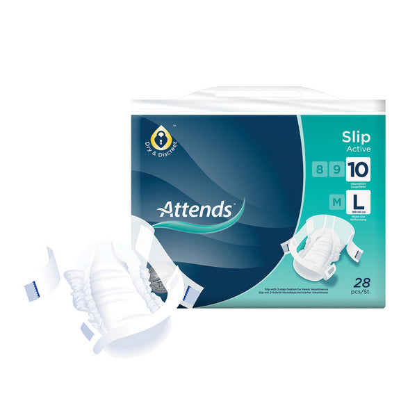 ATTENDS Slip Active 10 L Inkontinenzslip , weiss