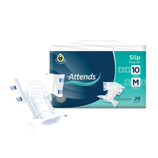 ATTENDS Slip Regular 10 M Inkontinenzslip , weiss