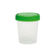 Urinbecher mit Schraubdeckel grün (Deckel) 125 ml