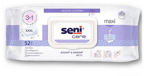 SENI Care maxi Feuchttücher, mit Biolin/P und Sinodor wiederversc