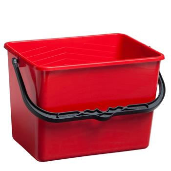 Kunststoffeimer eckig rot 7 Liter