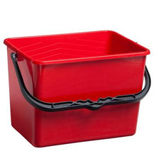 Kunststoffeimer eckig rot 7 Liter