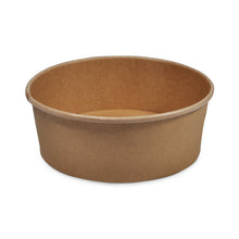 Salatschale aus Karton 1000 ml braun Ø148mm x 78 mm
