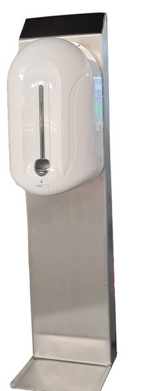 Tisch-/ Thekensäule zu 34049 Spender Chromstahl 60x14x15cm