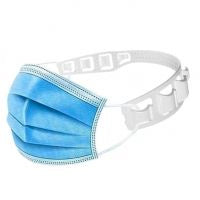 Ohrenschoner Nackenhalter für Schutzmasken, weiss 16 cm