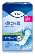 TENA Lady Discreet Extra Plus Einlagen, Blau 6 x 16 Stück