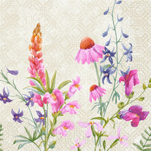 Zelltuch Servietten 3-lagig 1/4 Falz Floret 40 x 40 cm