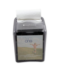 Dispenser für System One Serviette transparent/schwarz 16,1x13x13