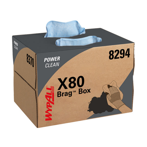 Wischtuch Wypall X80 Brag Box blau 42.7x28.2 cm