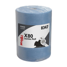 Wischtuch Wypall X80 Grossrolle 475 Blatt blau, perforiert 34x31,