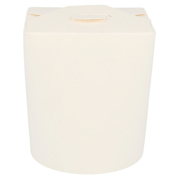 Mitnahme-Box Karton weiss, beschichtet 480ml, Ø 8 x 9 cm
