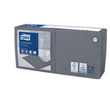 Servietten 2-lagig Tork Advanced anthrazit 24x24cm, 1/4 Falz